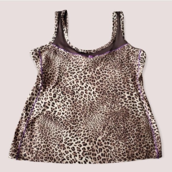 VINTAGE SUPER SOFT LEOPARD ANIMAL PRINT CAMI TOP - Picture 2 of 16
